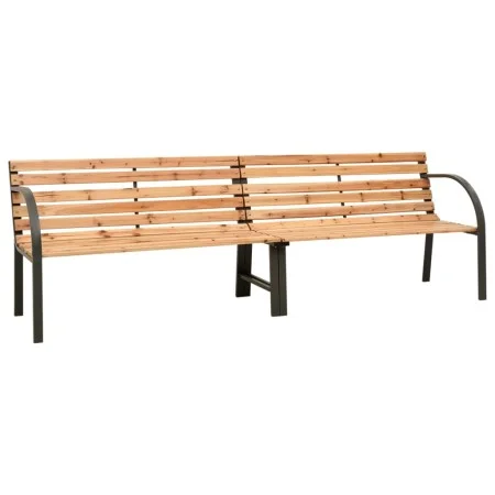 Banco doble de jardín madera maciza de abeto 225 cm de , Bancos de jardín - Ref: Foro24-319575, Precio: 154,82 €, Descuento: %