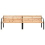 Banco doble de jardín madera maciza de abeto 225 cm de , Bancos de jardín - Ref: Foro24-319575, Precio: 157,95 €, Descuento: %
