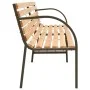 Banco doble de jardín madera maciza de abeto 225 cm de , Bancos de jardín - Ref: Foro24-319575, Precio: 154,82 €, Descuento: %