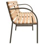 Doppelte Gartenbank aus massivem Tannenholz 225 cm von , Gartenbänke - Ref: Foro24-319575, Preis: 157,95 €, Rabatt: %