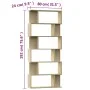 Oak-colored plywood shelf/divider 80x24x192cm by vidaXL, Bookcases and shelves - Ref: Foro24-800093, Price: 93,28 €, Discount: %