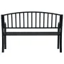 Black steel garden bench 120 cm by , garden benches - Ref: Foro24-319580, Price: 98,06 €, Discount: %
