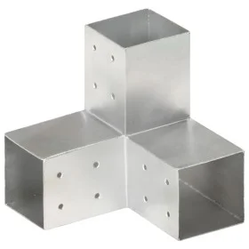 Y-shaped post connector galvanized metal 81x81 mm by vidaXL, fence posts - Ref: Foro24-145465, Price: 27,38 €, Discount: %