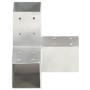Y-förmiger Pfostenverbinder aus verzinktem Metall 81x81 mm von vidaXL, Zaunpfosten - Ref: Foro24-145465, Preis: 28,06 €, Raba...