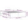 Weißes Holzwerkstoffbett mit Schubladen 140x200 cm von , Betten und Lattenroste - Ref: Foro24-3207273, Preis: 168,19 €, Rabat...