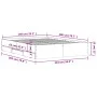 White engineered wood bed with drawers 140x200 cm by , Beds and slatted bases - Ref: Foro24-3207273, Price: 161,44 €, Discoun...