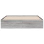 Sonoma gray engineered wood bed with drawers 140x200 cm by , Beds and slatted bases - Ref: Foro24-3207278, Price: 199,57 €, D...