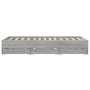 Sonoma gray engineered wood bed with drawers 140x200 cm by , Beds and slatted bases - Ref: Foro24-3207278, Price: 199,57 €, D...