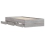 Sonoma-graues Holzwerkstoffbett mit Schubladen 90 x 200 cm von , Betten und Lattenroste - Ref: Foro24-3207299, Preis: 166,48 ...