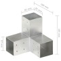 Y-förmiger Pfostenverbinder aus verzinktem Metall 81x81 mm von vidaXL, Zaunpfosten - Ref: Foro24-145465, Preis: 28,06 €, Raba...