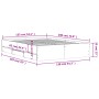 Weißes Holzwerkstoffbett mit Schubladen 135x190 cm von , Betten und Lattenroste - Ref: Foro24-3207308, Preis: 187,88 €, Rabat...