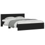 Black headboard bed frame and LED lights160x200 cm by , Beds and slatted bases - Ref: Foro24-3207596, Price: 232,22 €, Discou...