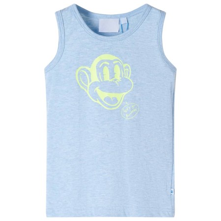 Mélange 116 Softblaues Kinder-Tanktop von , Kinder-T-Shirts - Ref: Foro24-11666, Preis: 8,00 €, Rabatt: %
