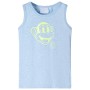 Mélange 116 Softblaues Kinder-Tanktop von , Kinder-T-Shirts - Ref: Foro24-11666, Preis: 8,00 €, Rabatt: %