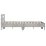Concrete gray headboard bed frame and LED lights 120x190cm by , Beds and slatted bases - Ref: Foro24-3207577, Price: 154,13 €...