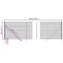 Green galvanized steel wire fence 1.4x25 m. by , fence panels - Ref: Foro24-154059, Price: 210,55 €, Discount: %