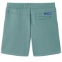 Pantalones cortos infantiles con cordón color azul petróleo claro 128 de , Pantalones de niños - Ref: Foro24-11632, Precio: 9...
