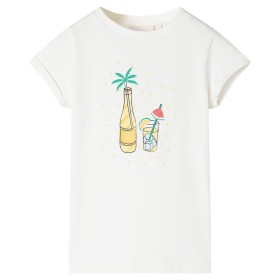 Camiseta infantil color crudo 128 de , Camisetas para niños - Ref: Foro24-11492, Precio: 7,59 €, Descuento: %