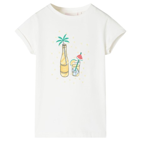 Kinder-T-Shirt in der Farbe Ecru 128 von , Kinder-T-Shirts - Ref: Foro24-11492, Preis: 7,59 €, Rabatt: %