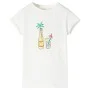 Camiseta infantil color crudo 128 de , Camisetas para niños - Ref: Foro24-11492, Precio: 7,50 €, Descuento: %
