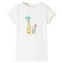 Kinder-T-Shirt in der Farbe Ecru 128 von , Kinder-T-Shirts - Ref: Foro24-11492, Preis: 7,59 €, Rabatt: %