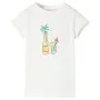 Child's t-shirt in off-white color, size 104. by , Kids T-shirts - Ref: Foro24-11490, Price: 7,50 €, Discount: %