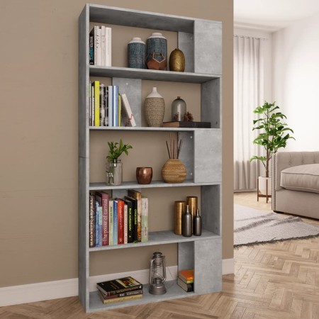 Betongraues Sperrholzregal 80x24x159cm von vidaXL, Bücherregale und Regale - Ref: Foro24-800103, Preis: 62,16 €, Rabatt: %