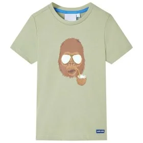 Kurzarm-T-Shirt für Kinder, hellkhaki, 140 von , Kinder-T-Shirts - Ref: Foro24-11613, Preis: 8,12 €, Rabatt: %