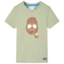 Light khaki short-sleeved children's t-shirt size 116 by , Kids T-shirts - Ref: Foro24-11611, Price: 8,20 €, Discount: %