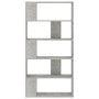 Betongraues Sperrholzregal 80x24x159cm von vidaXL, Bücherregale und Regale - Ref: Foro24-800103, Preis: 62,16 €, Rabatt: %