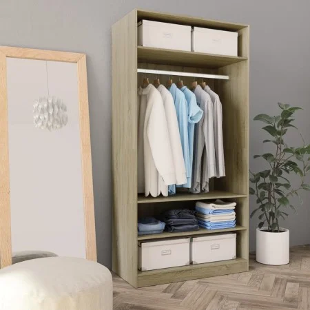 Sonoma Schrank aus Eichensperrholz 100x50x200 cm von vidaXL, Kleiderschränke - Ref: Foro24-800228, Preis: 173,51 €, Rabatt: %