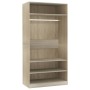 Sonoma Schrank aus Eichensperrholz 100x50x200 cm von vidaXL, Kleiderschränke - Ref: Foro24-800228, Preis: 180,11 €, Rabatt: %
