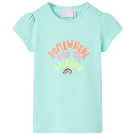Leichtes Aquamarin Kinder T-Shirt 104 von , Kinder-T-Shirts - Ref: Foro24-10765, Preis: 8,32 €, Rabatt: %