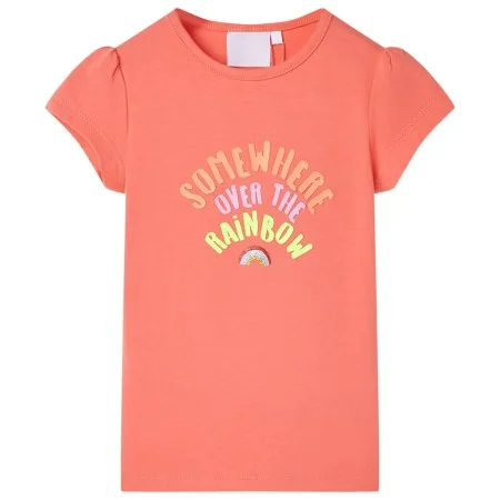 Kinder-T-Shirt in Korallenfarbe, Größe 116. von , Kinder-T-Shirts - Ref: Foro24-10771, Preis: 8,32 €, Rabatt: %