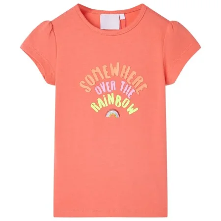 Children's coral-colored T-shirt size 140 by , Kids T-shirts - Ref: Foro24-10773, Price: 8,32 €, Discount: %