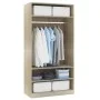 Sonoma Schrank aus Eichensperrholz 100x50x200 cm von vidaXL, Kleiderschränke - Ref: Foro24-800228, Preis: 173,51 €, Rabatt: %