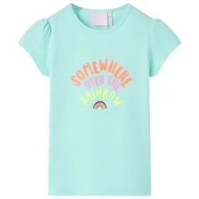 Light aquamarine children's t-shirt size 128 by , Kids T-shirts - Ref: Foro24-10767, Price: 8,32 €, Discount: %