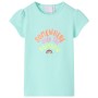 Camiseta infantil aguamarina claro 128 de , Camisetas para niños - Ref: Foro24-10767, Precio: 8,41 €, Descuento: %