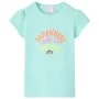 Light aquamarine children's t-shirt size 128 by , Kids T-shirts - Ref: Foro24-10767, Price: 8,32 €, Discount: %