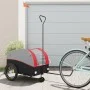 Bicycle trailer, black and red iron, 45 kg by , Bicycle trailers - Ref: Foro24-94146, Price: 86,22 €, Discount: %