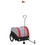 Bicycle trailer, black and red iron, 45 kg by , Bicycle trailers - Ref: Foro24-94146, Price: 86,22 €, Discount: %