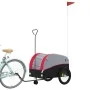 Bicycle trailer, black and red iron, 45 kg by , Bicycle trailers - Ref: Foro24-94146, Price: 86,22 €, Discount: %