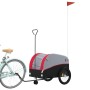 Fahrradanhänger aus schwarzem und rotem Eisen 45 kg von , Fahrradanhänger - Ref: Foro24-94146, Preis: 87,65 €, Rabatt: %