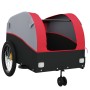 Fahrradanhänger aus schwarzem und rotem Eisen 45 kg von , Fahrradanhänger - Ref: Foro24-94146, Preis: 87,65 €, Rabatt: %