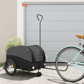 Fahrradanhänger aus schwarzem Eisen 45 kg von , Fahrradanhänger - Ref: Foro24-94150, Preis: 88,44 €, Rabatt: %