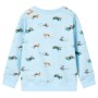 Light blue mélange children's sweatshirt 116 by , Kids T-shirts - Ref: Foro24-11901, Price: 13,01 €, Discount: %