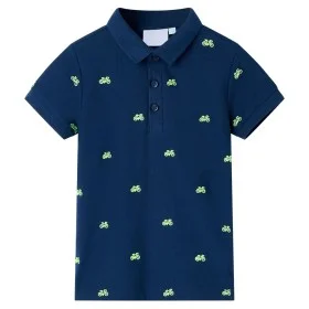 Marineblaues Kinder-Poloshirt 116 von , Kinder-T-Shirts - Ref: Foro24-12161, Preis: 10,65 €, Rabatt: %
