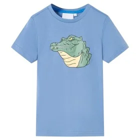 Camiseta infantil azul medio 104 de , Camisetas para niños - Ref: Foro24-12070, Precio: 8,19 €, Descuento: %