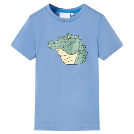 Camiseta infantil azul medio 104 de , Camisetas para niños - Ref: Foro24-12070, Precio: 8,19 €, Descuento: %