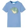 Camiseta infantil azul medio 104 de , Camisetas para niños - Ref: Foro24-12070, Precio: 8,19 €, Descuento: %